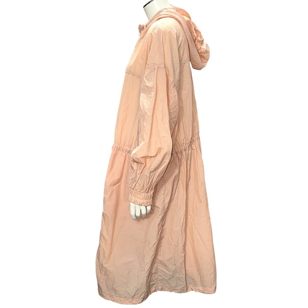 CCC Streetwear Custom Apparel Light Pink Hooded Quick Dry Breathable Long Jacket - Picture 2 of 10